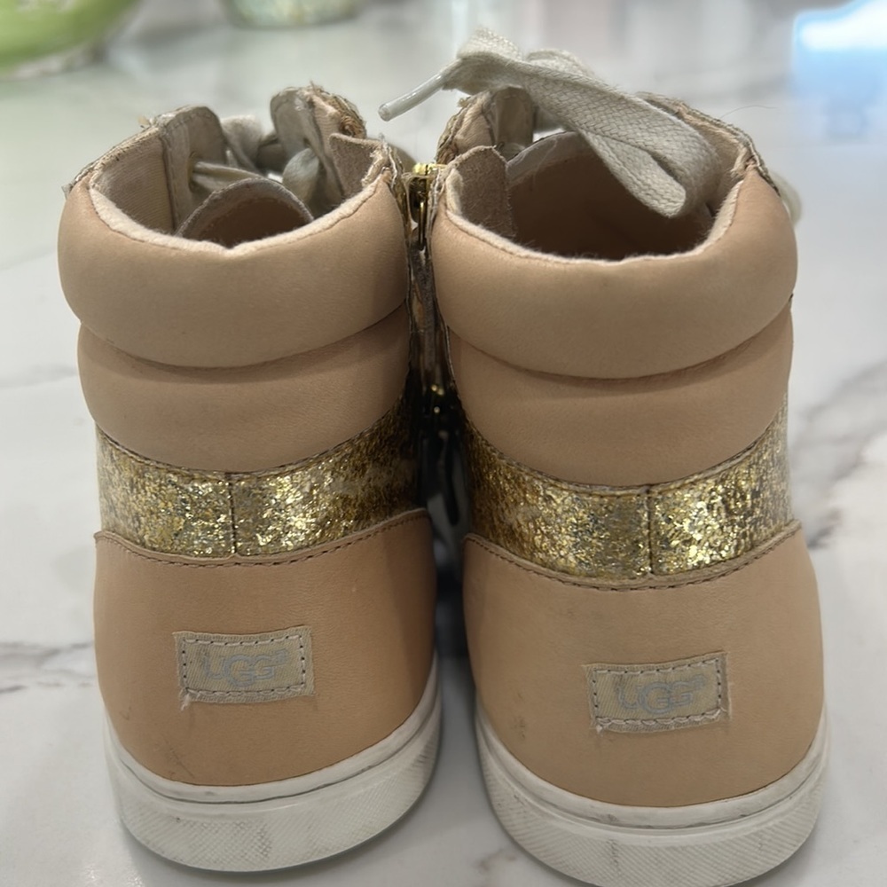 UGG Cradie Glitter Gold Sneakers. Size 9 - Picture 9 of 11